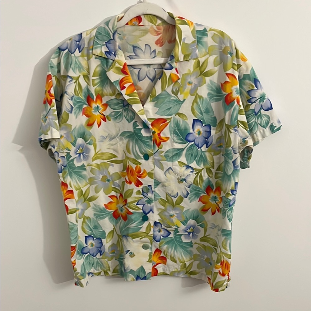 Vintage Vibrant Hawaiian Shirt -  Perfect Condition